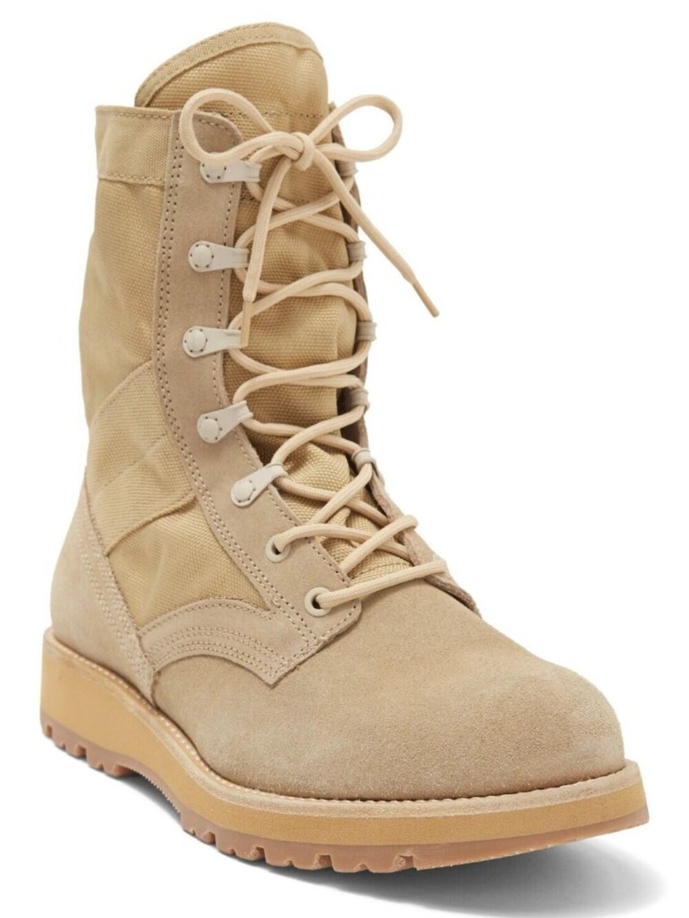 Belstaff Storm Men's Lace Up Combat Ankle Boots in Beige Suede Size 12